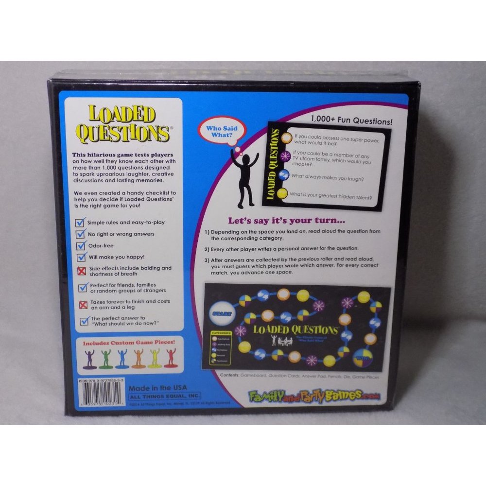 Loaded Questions Board Game Family and Party Edition NEW SEALED - Picture 2 of 4